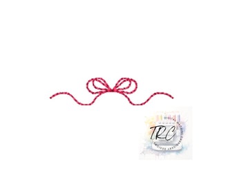 Bow Bean Stitch 16 sizes Embroidery Design