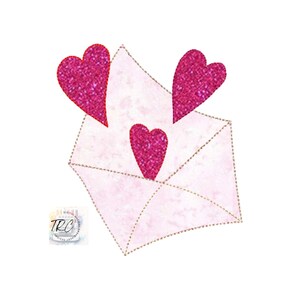 Bean Stitch, Quick Stitch Fancy Love Letter, Valentines Letter