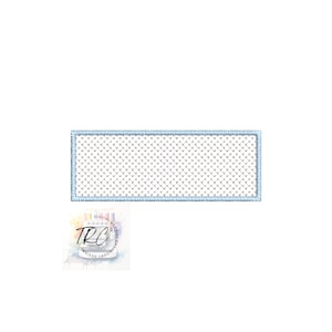 Gesmokter Rahmen, Gesmokter Namensschild Monogramm Rahmen Stickdatei in 4 verschiedenen Größen