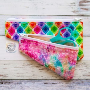Scissor Zipper Bag ITH, 5 different bag sizes