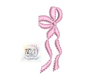 Bow Embroidery Design