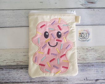 Sprinkles Toaster Pastry Zipper Bag ITH, Handbag ITH, 5 different sizes