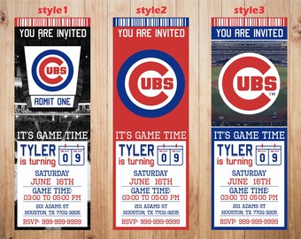 cubs tickets etsy