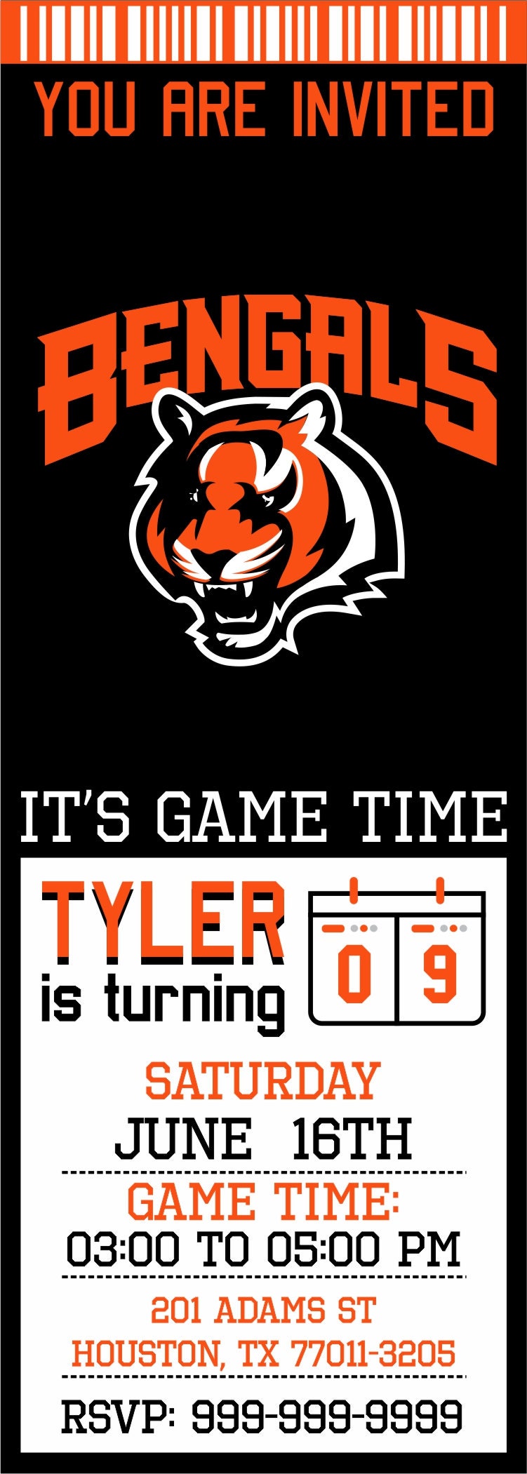 Cleveland Browns Invitation Browns Birthday Invitations Etsy