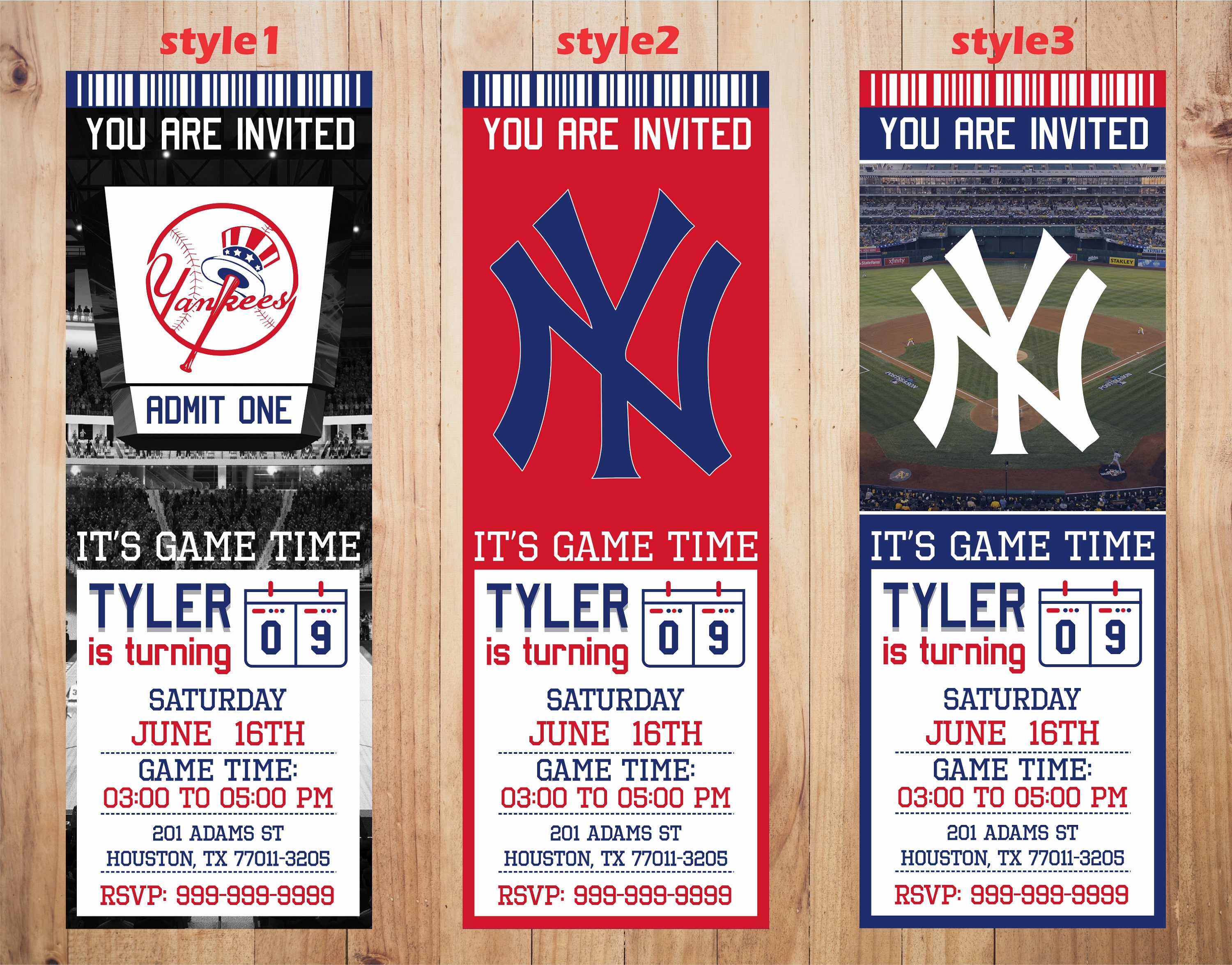 new york yankees invitation ny yankees birthday invitations etsy