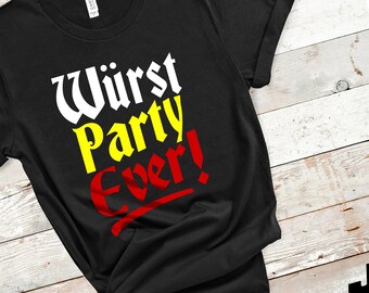 Wurst Party Ever - Funny Oktoberfest Unisex t-shirt