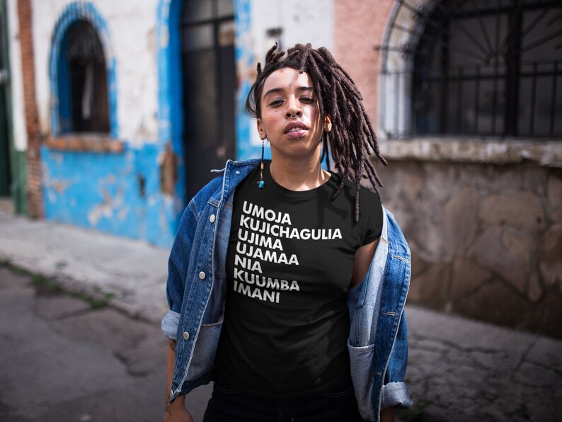 Kwanzaa Seven Principles Short-Sleeve Unisex T-Shirt image 1