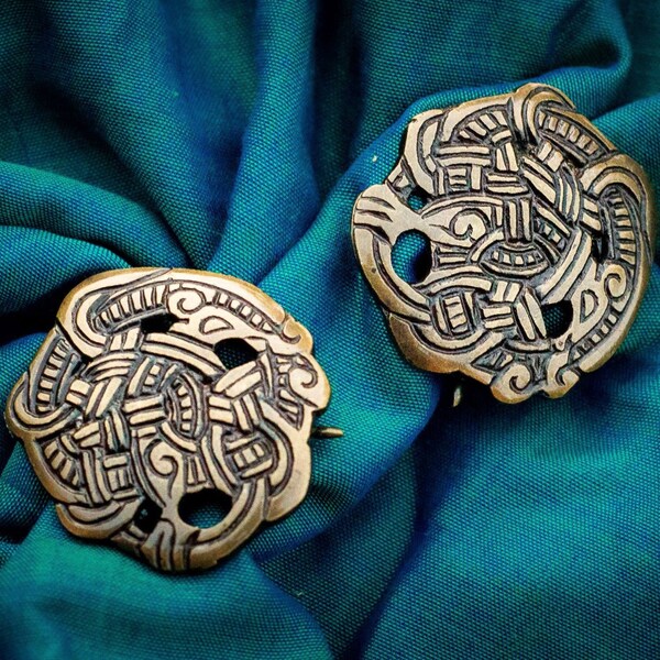 Viking Round Brooches (set of 2)