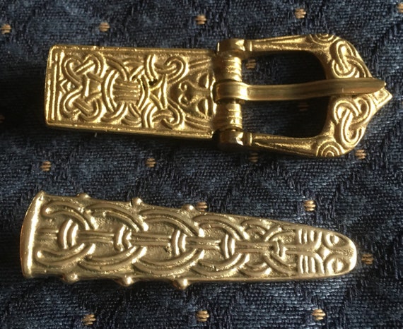 Ideal for Costume Medieval Brass Belt End / Chape LARP & Re-enactment Viking 