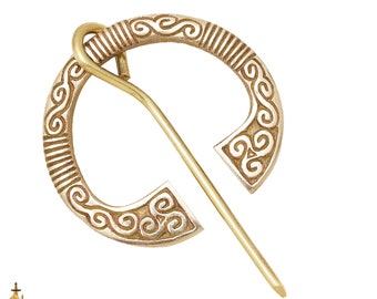 Irish Penannular Brooch made out of Solid Brass