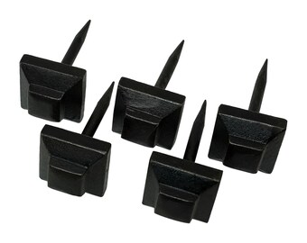 Hand Forged Nail - Double Square Head - Set of 5