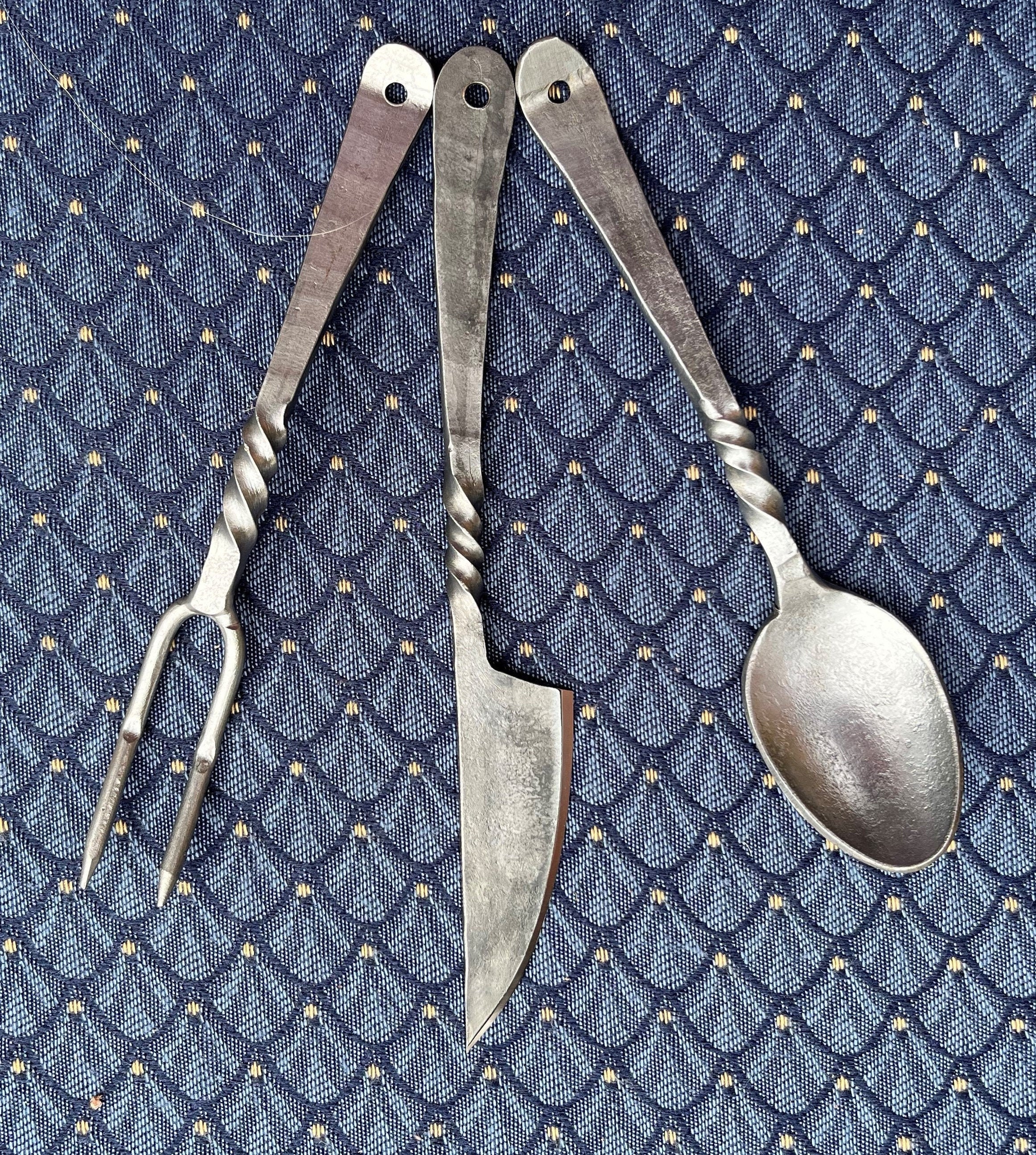 Rustic Hand Forged Cutlery Set - MedieWorld