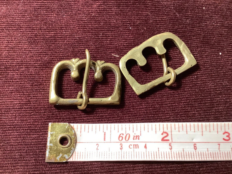 Buckle set of 2 medieval small