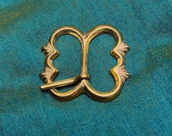 Brass Spectacle belt buckle - renaissance style
