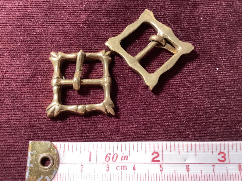 Buckle set of 2 medieval small