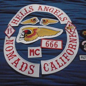 California M C Full Patch Set - 13 pieces