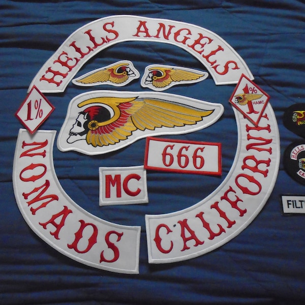 California M C Full Patch Set - 13 pieces