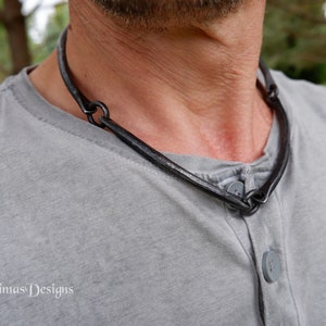 Chunky Men's Iron Links Necklace, Bar links and chain necklace, Hand forged massive necklace, 6th weddings anniversary gift, Pagan jewelry