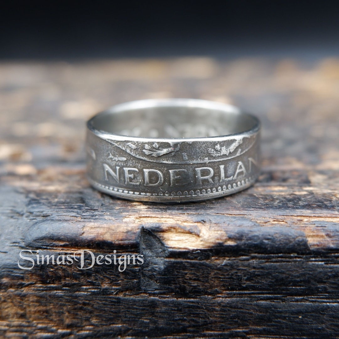 1 Gulden - Juliana 1968 the Netherlands Coin Ring, Coin Jewelry - Etsy