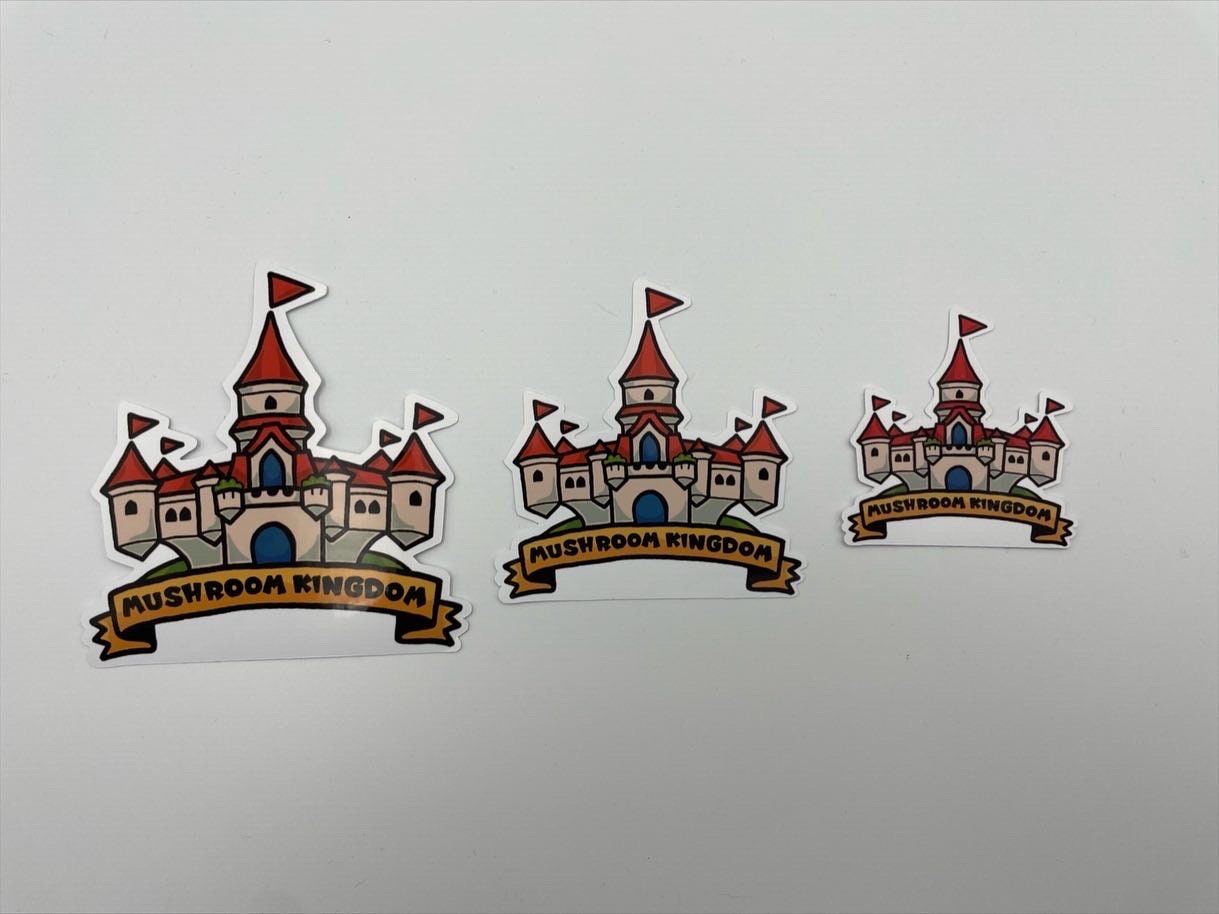 Super Mario Odyssey Kingdoms Stickers Set of 13 Vinyl 