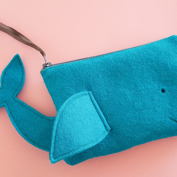 Trousse baleine en feutrine