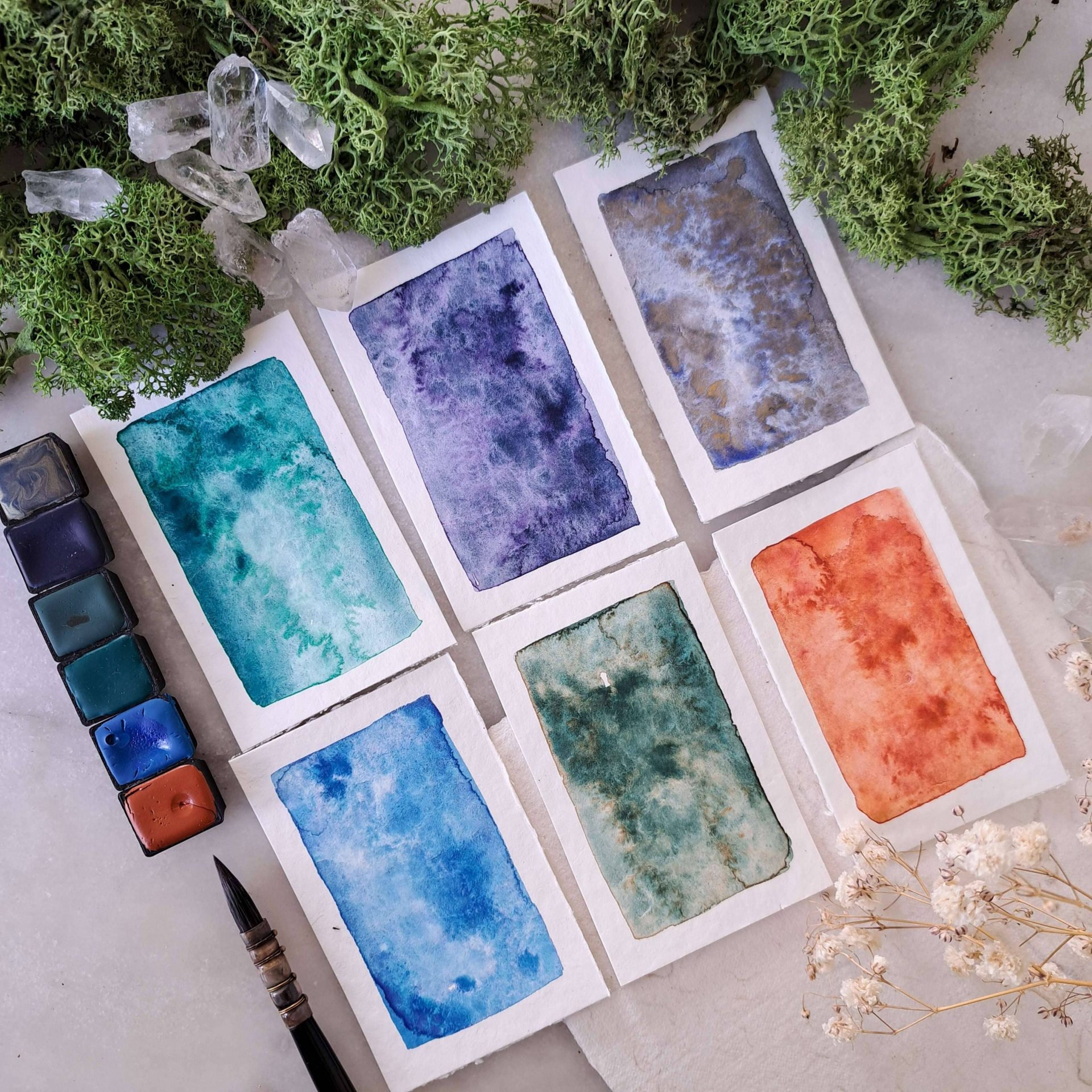 Watercolor Mixing Palette Made of Ceramic Handmade Mix Your