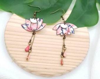 Boucles fleur de lotus en tissu Liberty of London