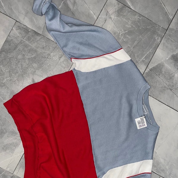 Vintage Trends Colour Block Sweatshirt L