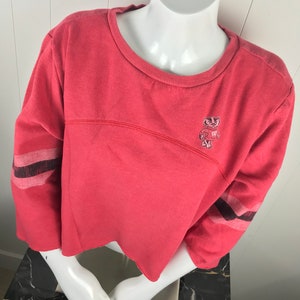 UW Badger Cropped Vintage Sweatshirt