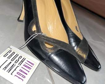 Vintage Spanish Leather Pumps 37