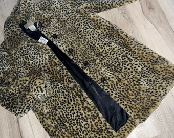 Vintage Penman's Leopard Fur Parka M