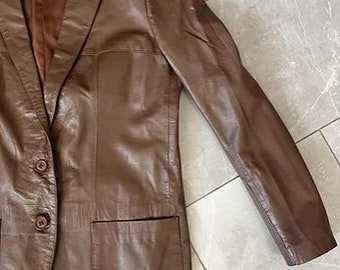 Vintage 'Verra Pelle' Genuine Leather Jacket