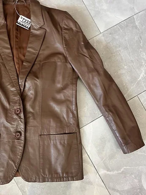 Vintage 'Verra Pelle' Genuine Leather Jacket