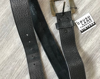 Black Leather 'Country Squire' Belt