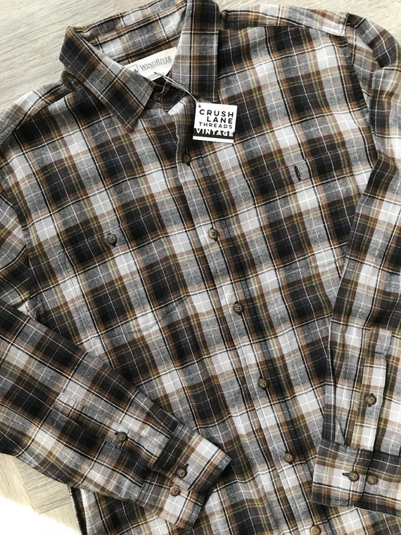 Wind River Earth Tone Flannel Button Up | Etsy