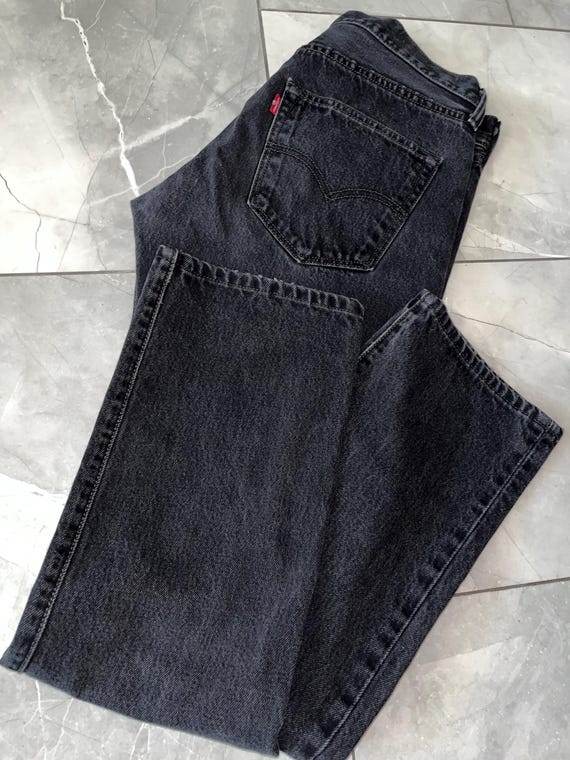 Vintage Levi Strauss Black Relaxed Button Fly Jeans 31 X 32 - Etsy