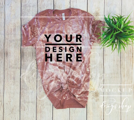 BLEACH MAUVE Bella Canvas 3001 Mockup 