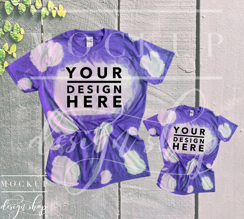 Download BLEACH PURPLE Gildan Mockup Flat lay Unisex T-shirt Mommy ...