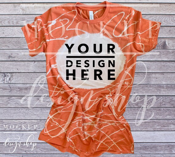 Orange bleached online sweatshirt