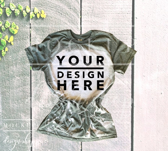 army green bleached shirt