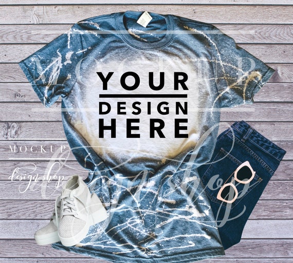 BLEACH GILDAN Heather Indigo Mockup 