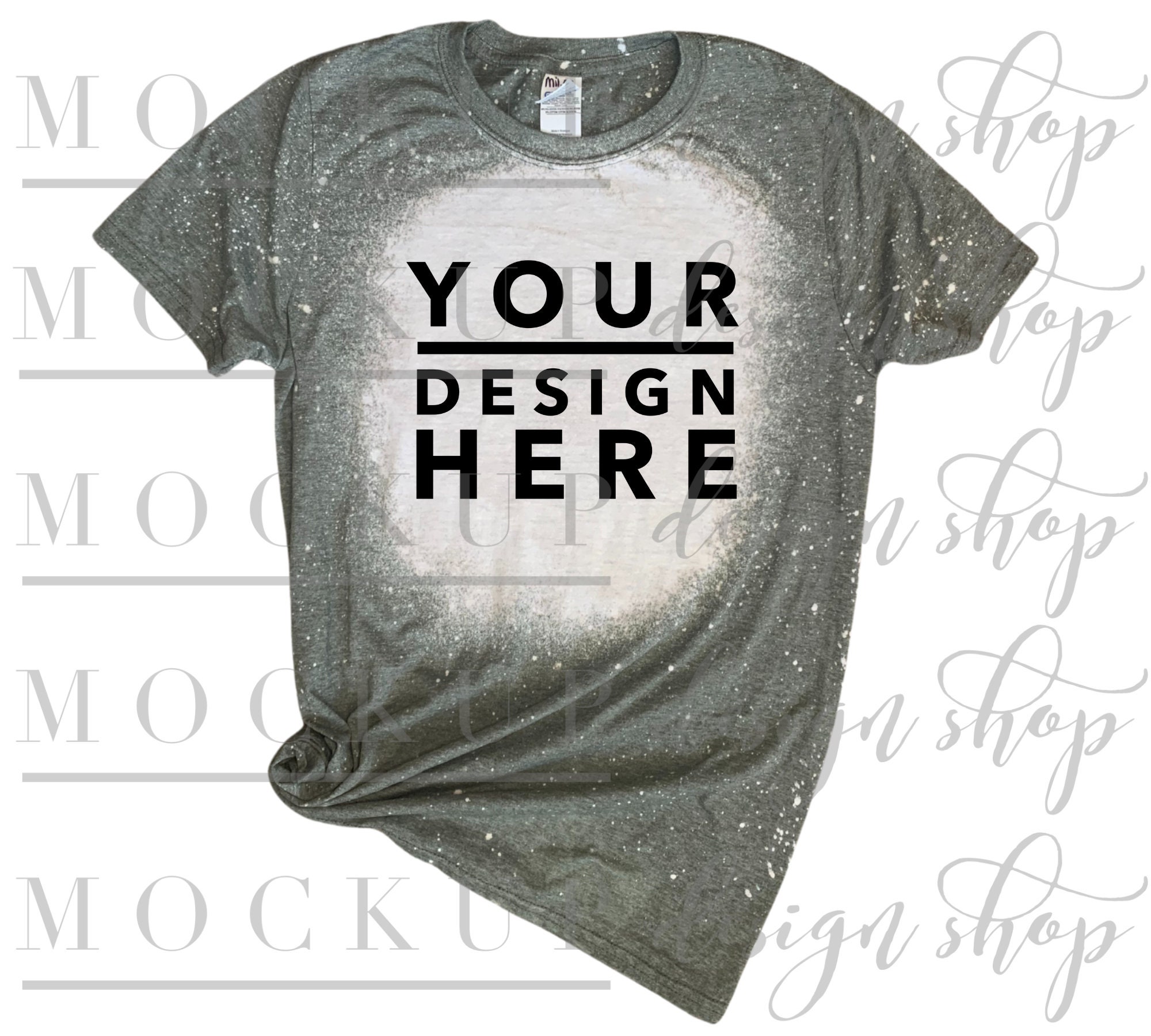 army green bleached shirt