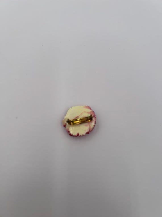 Broche Florale Pensée Bicolore Vintage - Années 70, Micro-éléments, Sans Marque, Occasion
