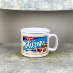Vintage Campbell’s Soup Coffee Mug, Gardening Kids, sunny goodness VTG