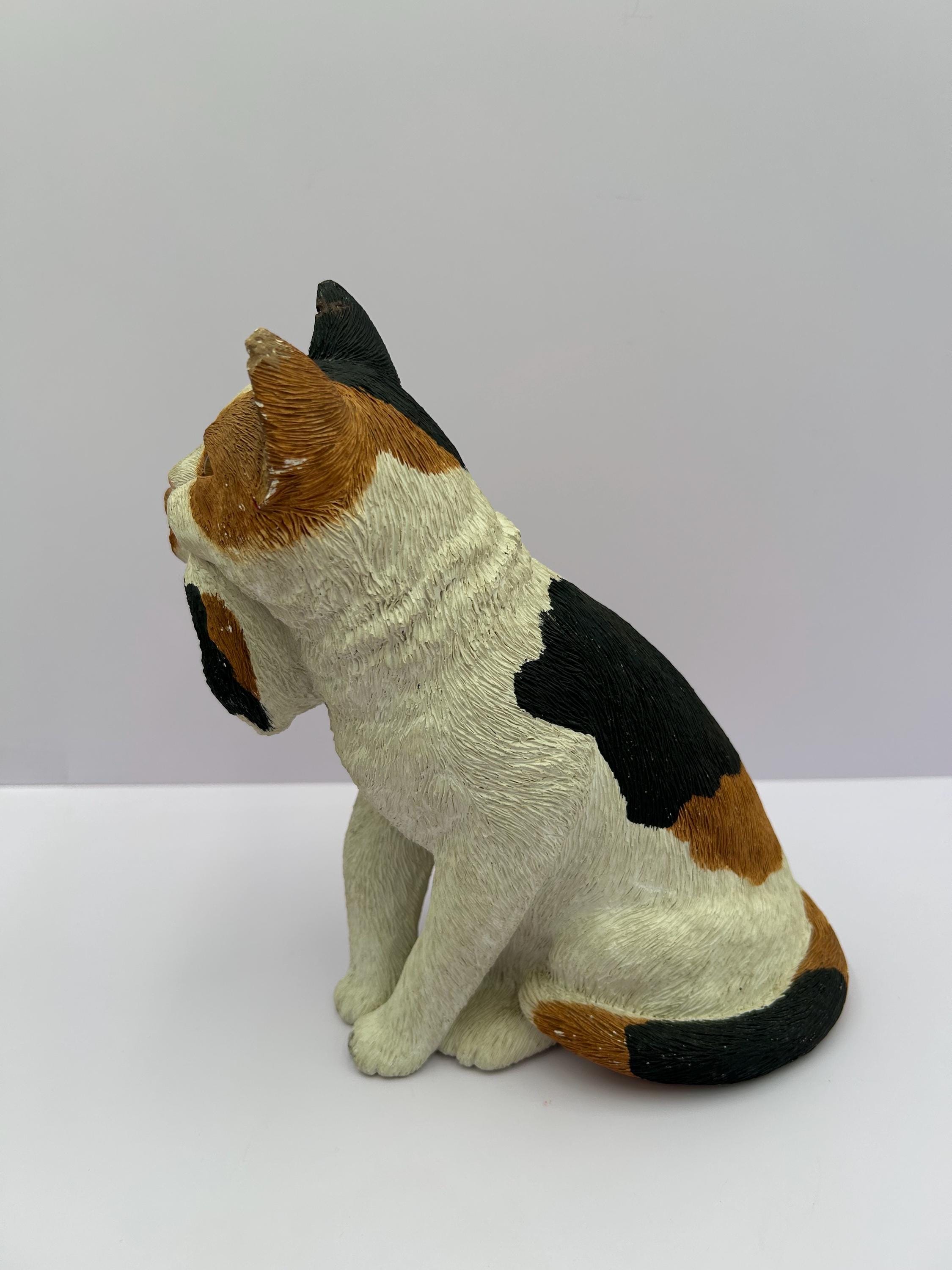 Vintage Sandicast Calico Cat & Kitten Sculpture – Susan Brue
