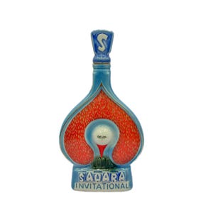 Vintage 1971 Las Vegas Sahara Casino Invitational Jim Beam Decanter 12.5”
