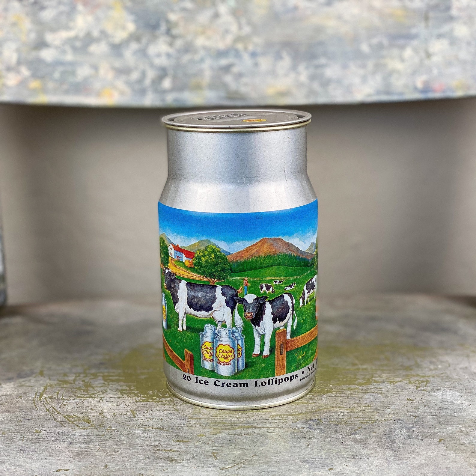 CHUPA CHUPS Milk Cow Tin Can 2nd Edition Ice Cream Lollipops Etsy