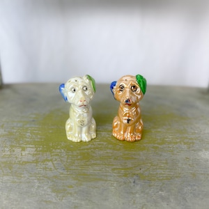 VINTAGE Luster Ware Bonzo Dogs Salt & Pepper Shakers  Japan
