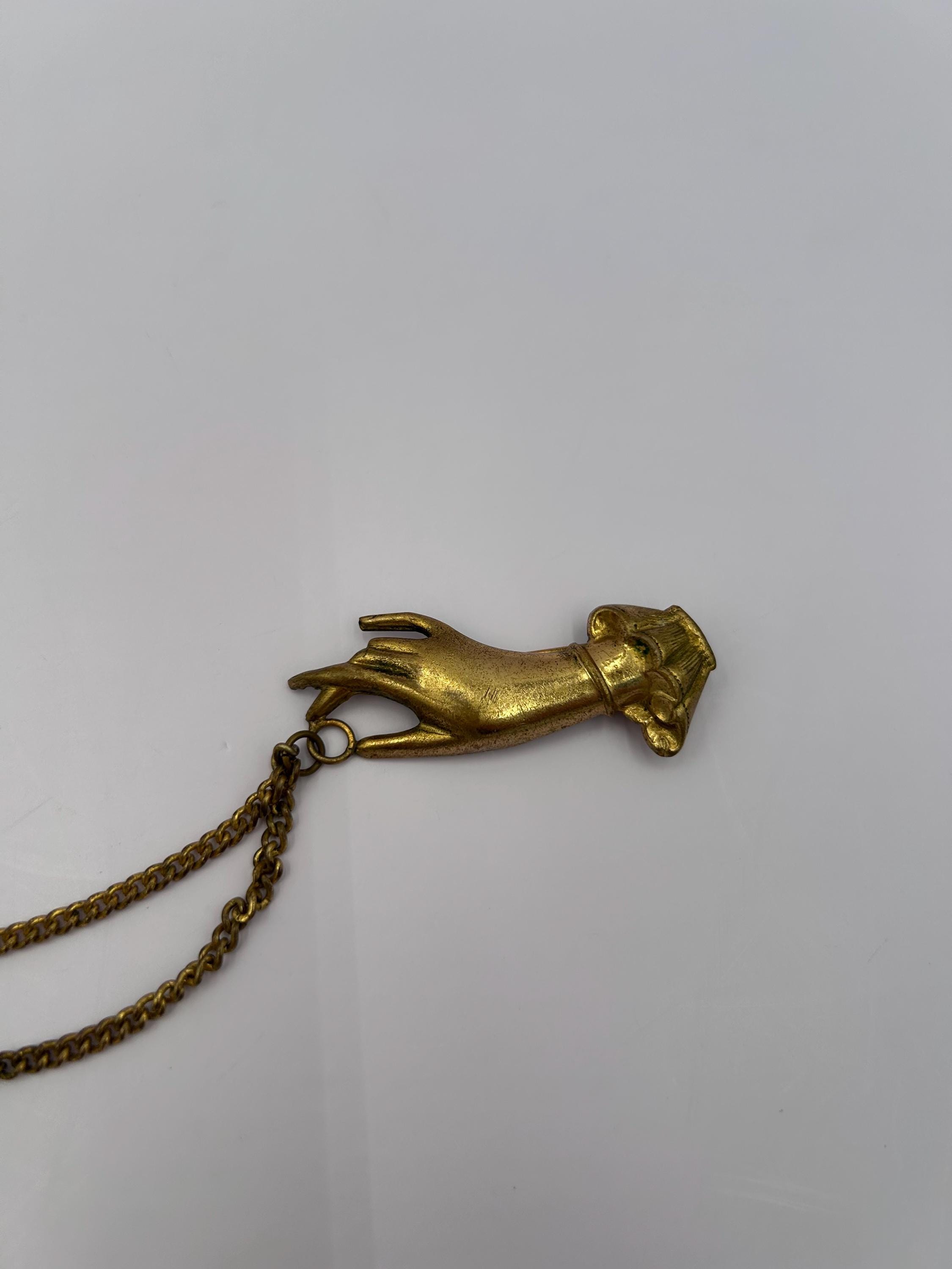 Vintage 1940s Coro Pegasus Gold Tone Hand & Door Knocker