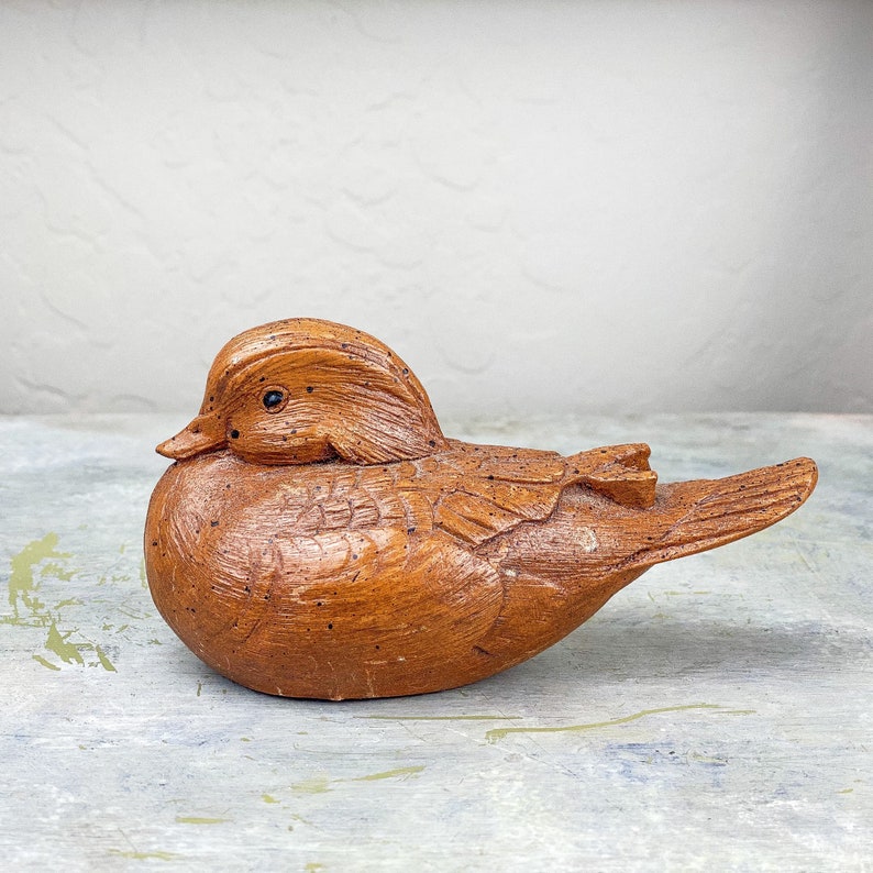 resin duck statue